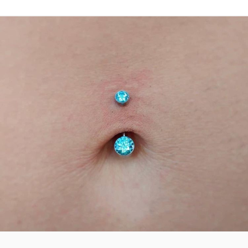 Piercing Cz Aguamarina