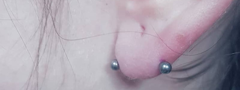 piercing transversal lobulo